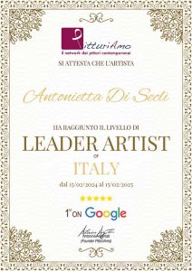 Attestato Leader Artist of Italy 2024 - Antonietta Di Seclì
